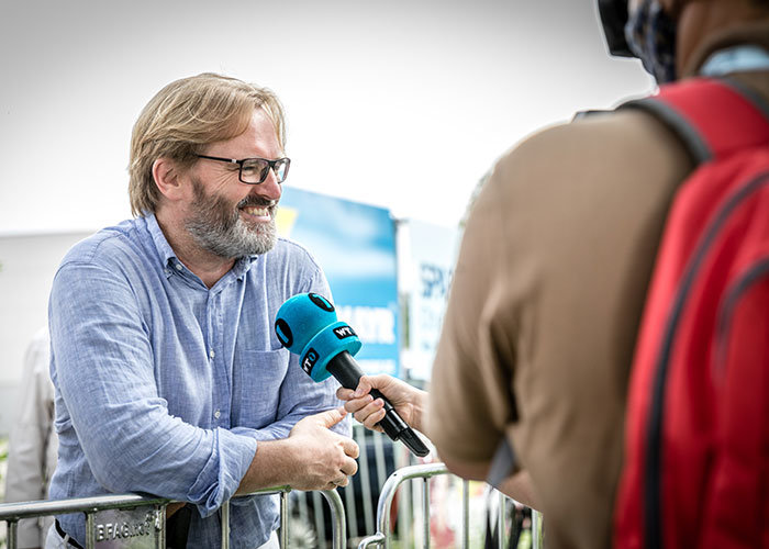 Thomas Bründl beim Interview mit WT1