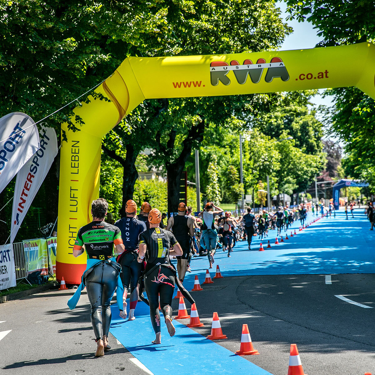 Einlauf in die Wechselzone