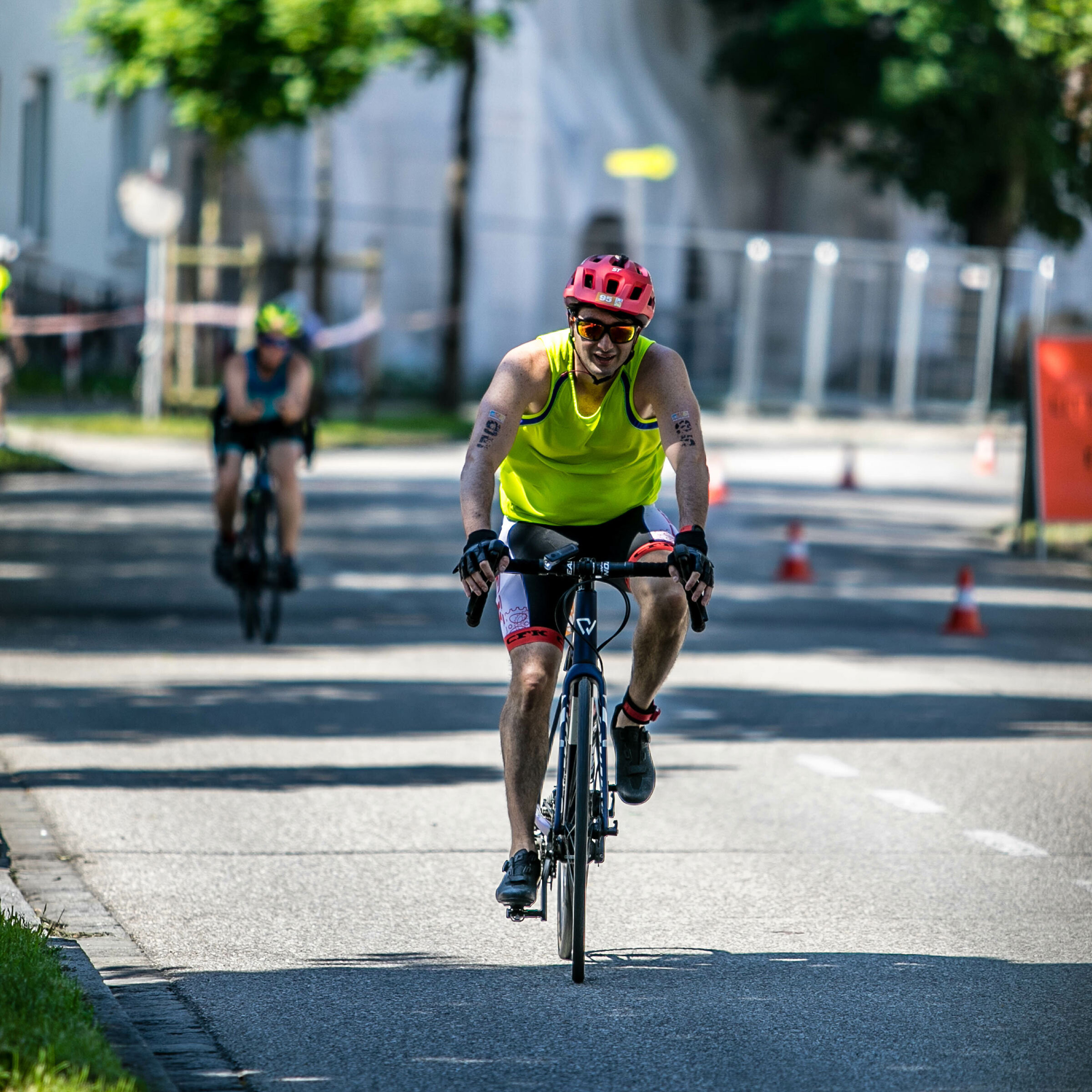 Radfahrer beim Business Fun Race